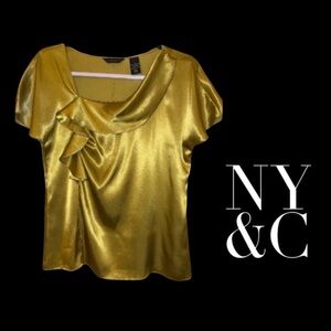 Liquid Gold! Satin Top
